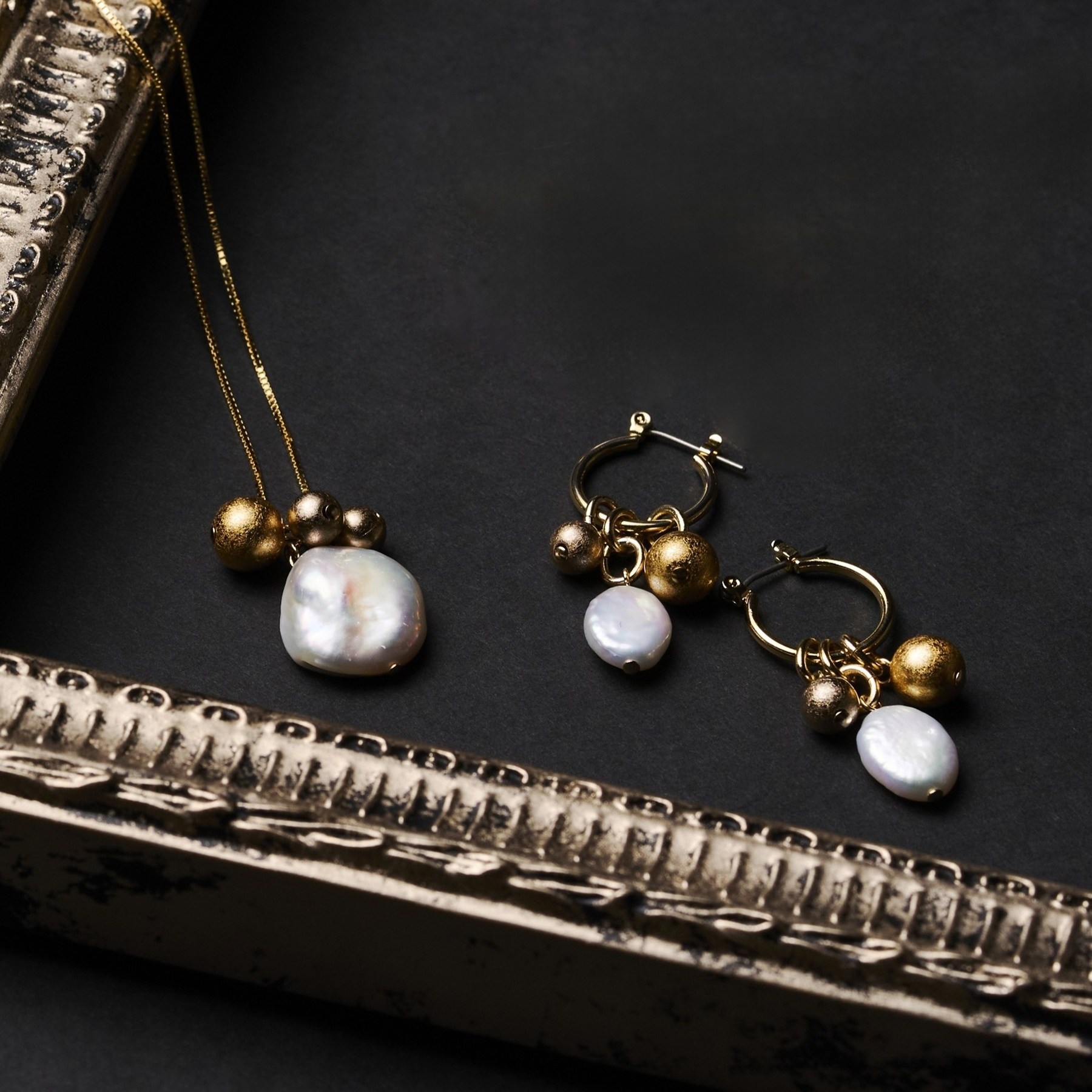 箔珠＆パールアクセサリーセット